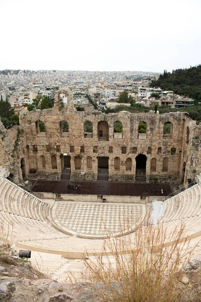 Tiro Vertical Theatre Dionysus Atenas Greece — Fotografia de Stock