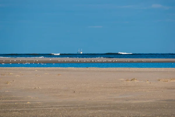 Красивый Пляж Побережье Восточно Фризского Острова Нордерни Германия — стоковое фото