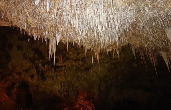 Μια Όμορφη Φωτογραφία Του Carlsbad Σπήλαια Στο Νέο Μεξικό Ηπα — Φωτογραφία Αρχείου