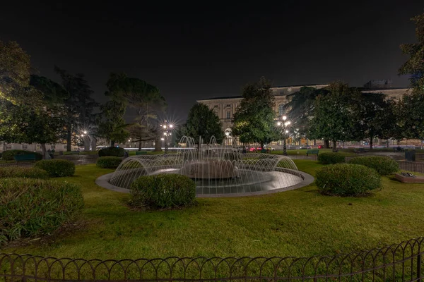 Piękny Widok Fontannę Piazza Bira Weronie Włochy — Zdjęcie stockowe