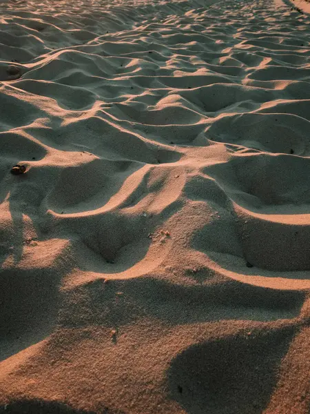 Vertical Shot Texture Sand Wave Mode Coast Sea — Stock Photo, Image