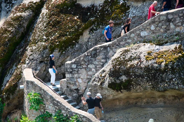 Meteora Griechenland August 2020 Die Meteora Ist Eine Felsformation Mittelgriechenland — Stockfoto