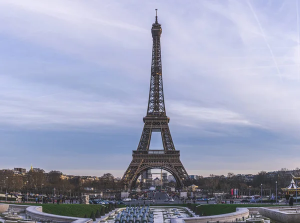 Una Vista Affascinante Della Torre Eiffel Parigi Francia — Foto Stock