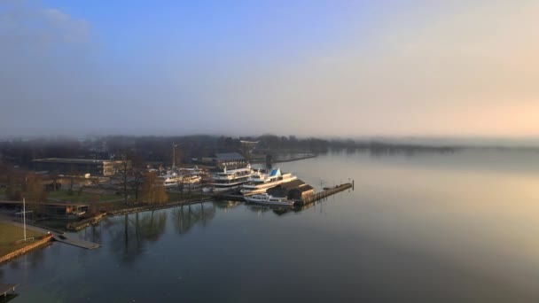 Sonnenuntergang Auf Dem See — Stockvideo