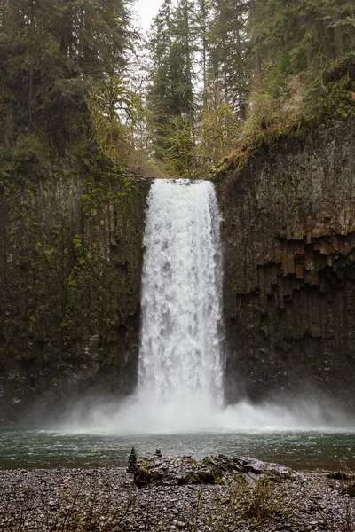 Vertikální Záběr Abiqua Falls Oregonu — Stock fotografie