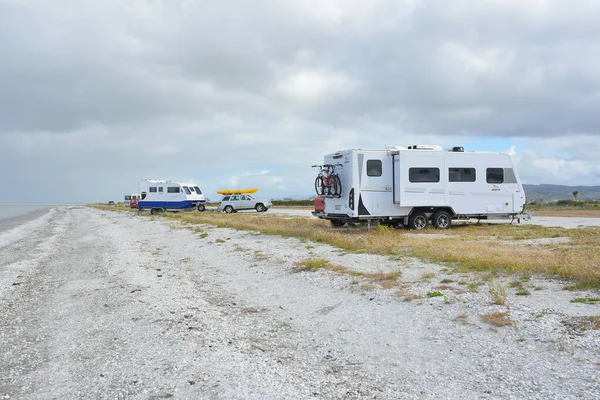 Auck Nueva Zelanda Diciembre 2020 Vista Autocaravanas Caravanas Ray Rest — Foto de Stock