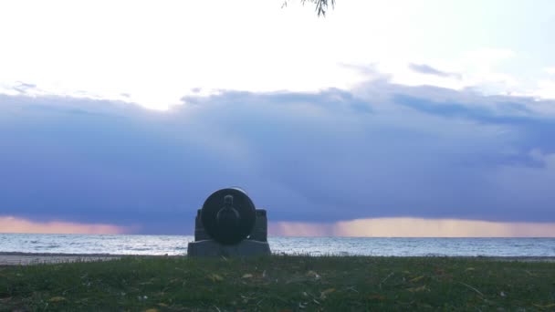 Vue Sur Paysage Magnifique Une Plage — Video