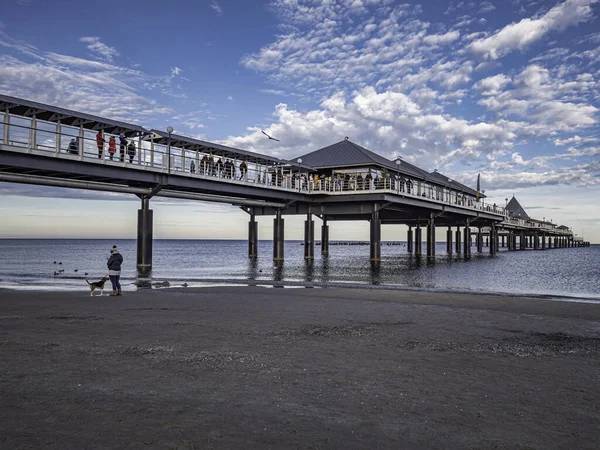 Heringsdorf Usedom Alemania Diciembre 2019 Muelle Heringsdorf Isla Usedom —  Fotos de Stock