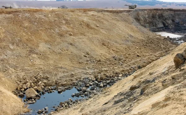 Una Minería Carbón Tajo Abierto Máquinas Procesamiento Sudáfrica —  Fotos de Stock