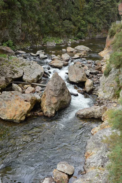 山の川の岩の垂直ショット — ストック写真