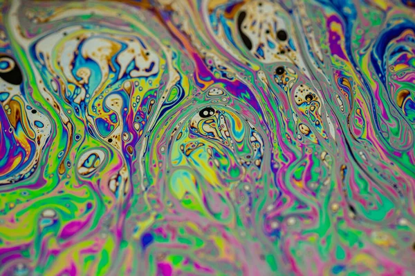 Eine Abstrakte Hintergrundtextur Der Seifenblasenoberfläche — Stockfoto