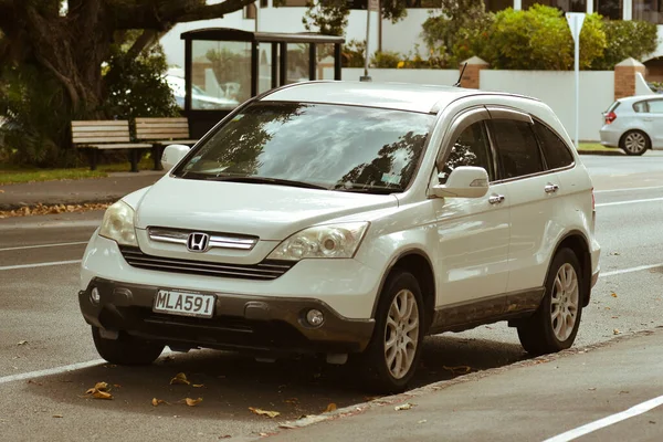 Auckland Nový Zéland Prosince 2020 Pohled Bílé Vozidlo Honda Crv — Stock fotografie