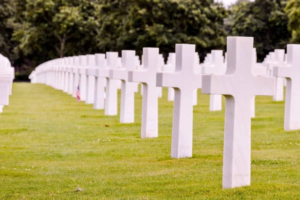 Plan Sélectif Cimetière Américain Normandie — Photo