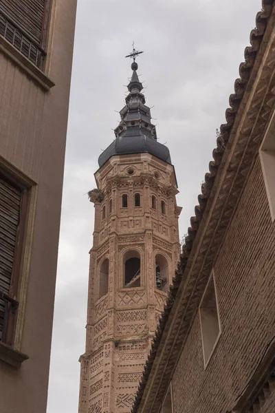 Een Verticaal Shot Van San Andres Kerk Calatayud Zaragoza Aragon — Stockfoto