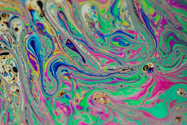 Eine Bunte Liquid Art Malerei Hintergrund Effekt — Stockfoto