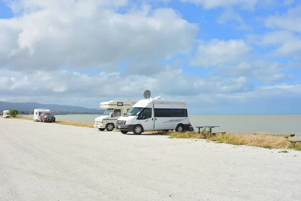 Auck Nova Zelândia Dec 2020 Vista Autocaravanas Caravanas Ray Rest — Fotografia de Stock