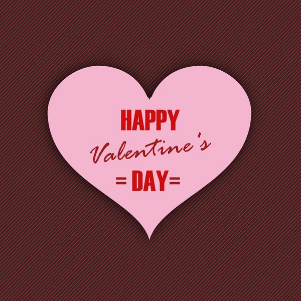 Illustration Happy Valentine Day Writing Pink Heart — Stock Photo, Image