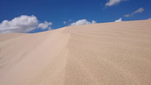 Colpo Deserto Durante Giorno Sotto Cielo Nuvoloso — Foto Stock