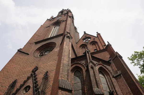 Poznan Polska Maja 2017 Stary Budynek Kościoła Chrześcijańskiego Centrum Miasta — Zdjęcie stockowe