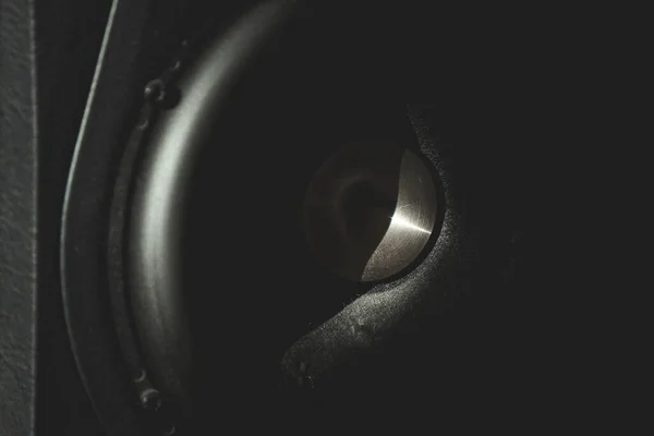 Closeup Shot Black Speaker — Stock Photo, Image