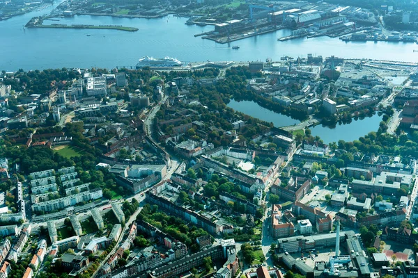 Una Toma Aérea Ciudad Kiel — Foto de Stock