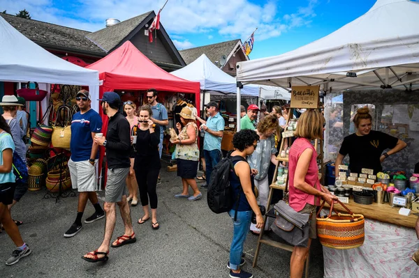 stock image SALT SPRING ISLAND, CANADA - Jan 07, 2021: Salt Spring Island Summer Market, Gulf Islands, BC, Canada