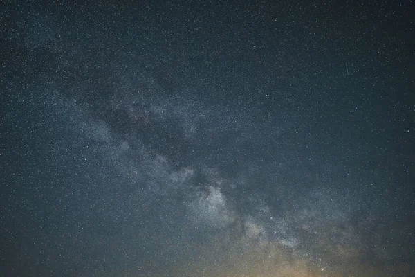 Krásná Mléčná Cesta Noční Obloze Pozadí — Stock fotografie