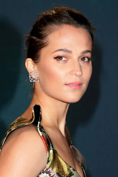 London United Kingdom Mar 2018 London March 2018 Alicia Vikander — стокове фото