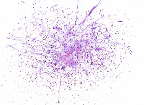 Una Acuarela Violeta Abstracta Salpicada Sobre Fondo Blanco —  Fotos de Stock