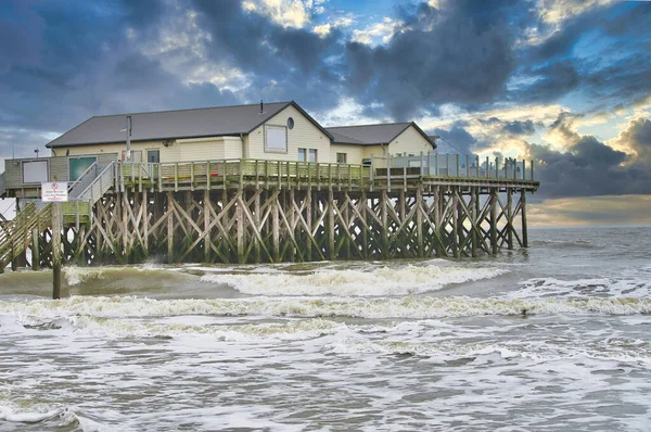 Hermoso Plano Una Casa Playa — Foto de Stock