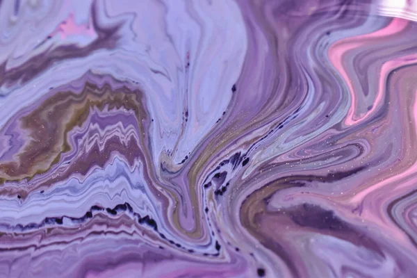 Крупный План Светло Фиолетовых Розовых Абстрактных Масляных Волн Идеально Подходит — стоковое фото