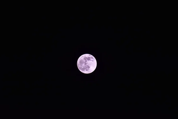 Widok Pełni Księżyca Czarnym Tle Idealny Tapetę — Zdjęcie stockowe