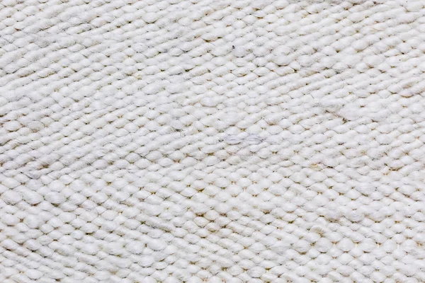 Closeup Shot White Woolen Carpet — Stock Photo, Image