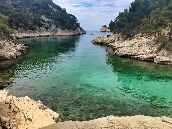 Scenic Lagoon National Park Calanques Cassis Marseille — Stock Photo, Image
