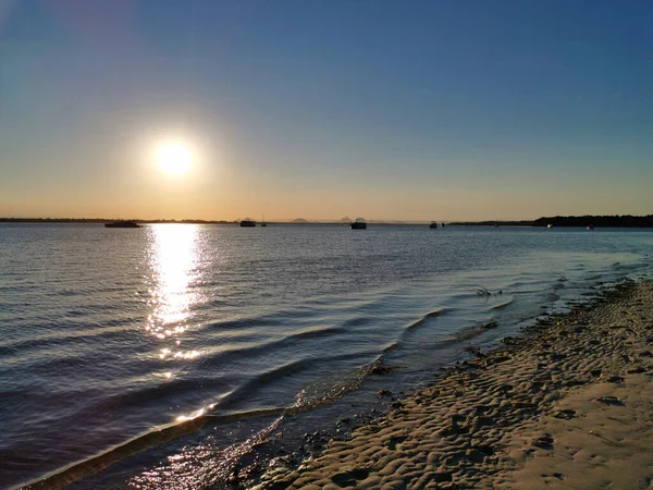 Shot Sunset Scenery Wild Sandy Beac — Stock Photo, Image