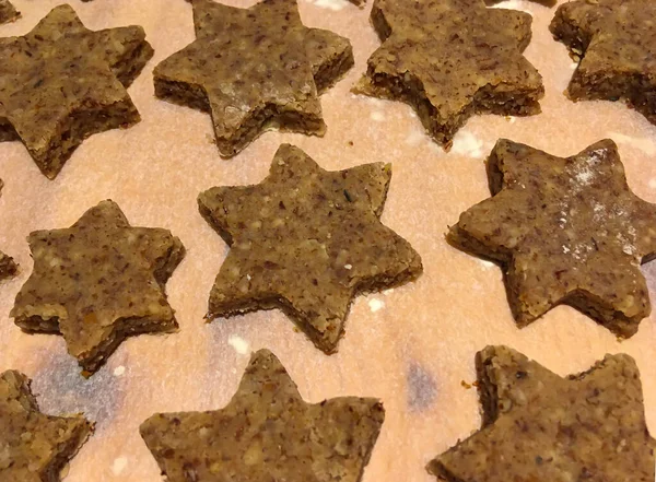星型クッキーのクローズアップショット — ストック写真