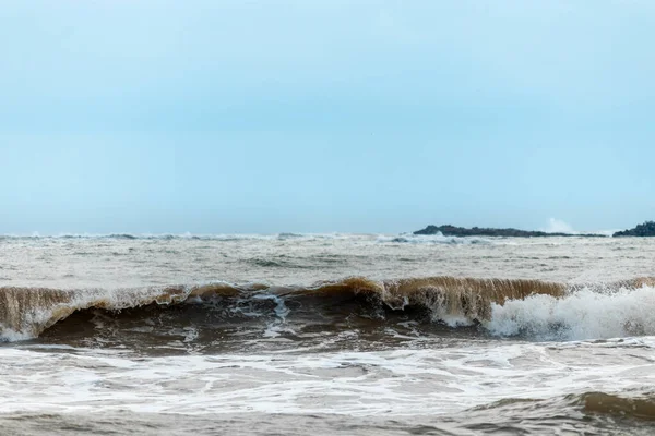 Een Prachtig Shot Van Oceaan Strand — Stockfoto
