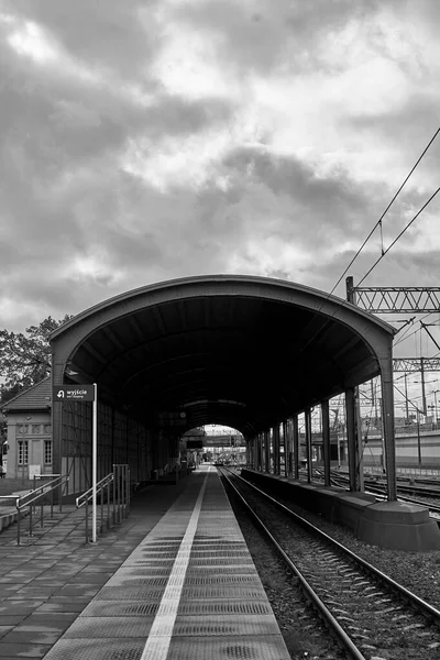 Poznan Pologne Oct 2017 Arrêt Gare Principale Ouest Dans Centre — Photo