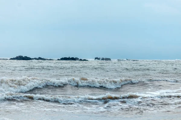 Een Prachtig Shot Van Oceaan Strand — Stockfoto