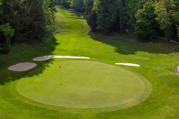 Brezic Slovenien Apr 2012 Golfbana Medeltida Slott Mokrice Som Förvandlades — Stockfoto