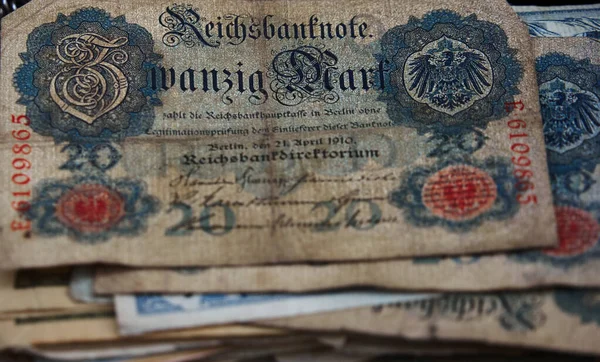 Eine Nicht Mehr Gültige Deutsche Banknote Aus Dem Jahr 1910 — Stockfoto