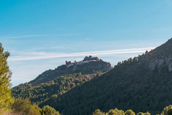 Cidade Castelo Guadalest Partir Reservatório Guadalest Alicante Espanha — Fotografia de Stock