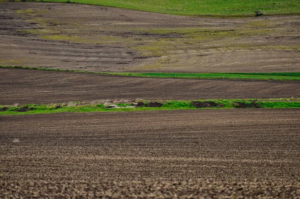 Uma Visão Das Terras Agrícolas — Fotografia de Stock