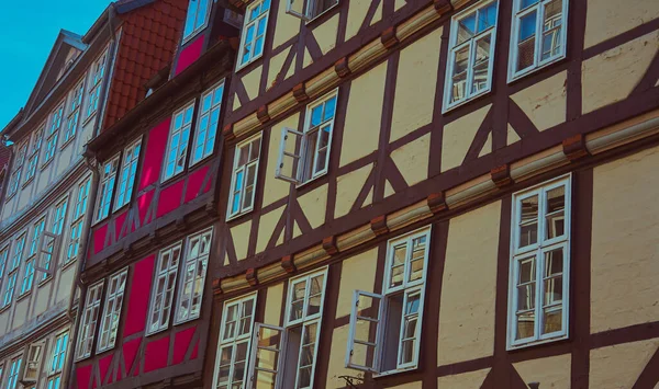 Крупный План Традиционного Немецкого Фасада Дома — стоковое фото
