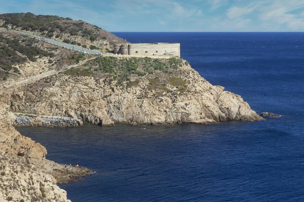 Krásný Záběr Fort Desnarigado Ceuta Španělskoceuta Španělsko — Stock fotografie