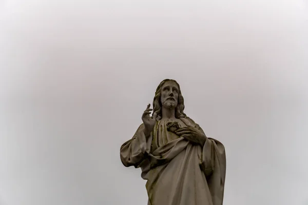 Eine Schöne Aufnahme Der Statue Von Jesus Christus Poznan Polen — Stockfoto