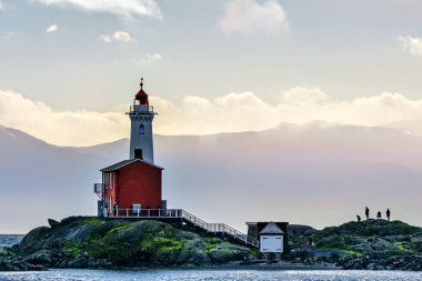 The Fisgard Lighthouse and Fort Rodd Hill National Historic Site, Victoria, BC Canada clipart