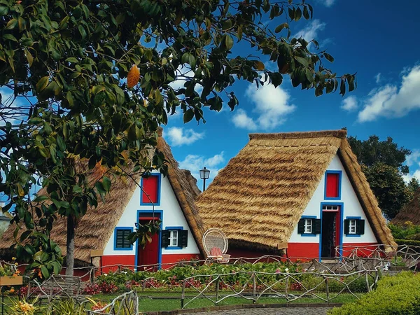 Madeira Ook Bekend Onder Toeristen Vanwege Kleine Traditionele Huizen Deze — Stockfoto