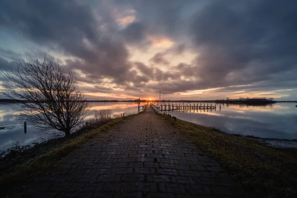 Una Vista Panoramica Sul Lago Veere Zeeland Nei Paesi Bassi — Foto Stock