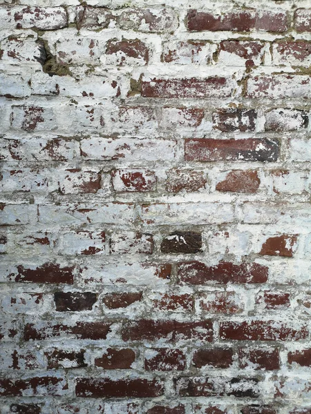 Μερικώς Βαμμένο Τοίχο Από Τούβλα Ιδανικό Για Φόντο Ταπετσαρία — Φωτογραφία Αρχείου